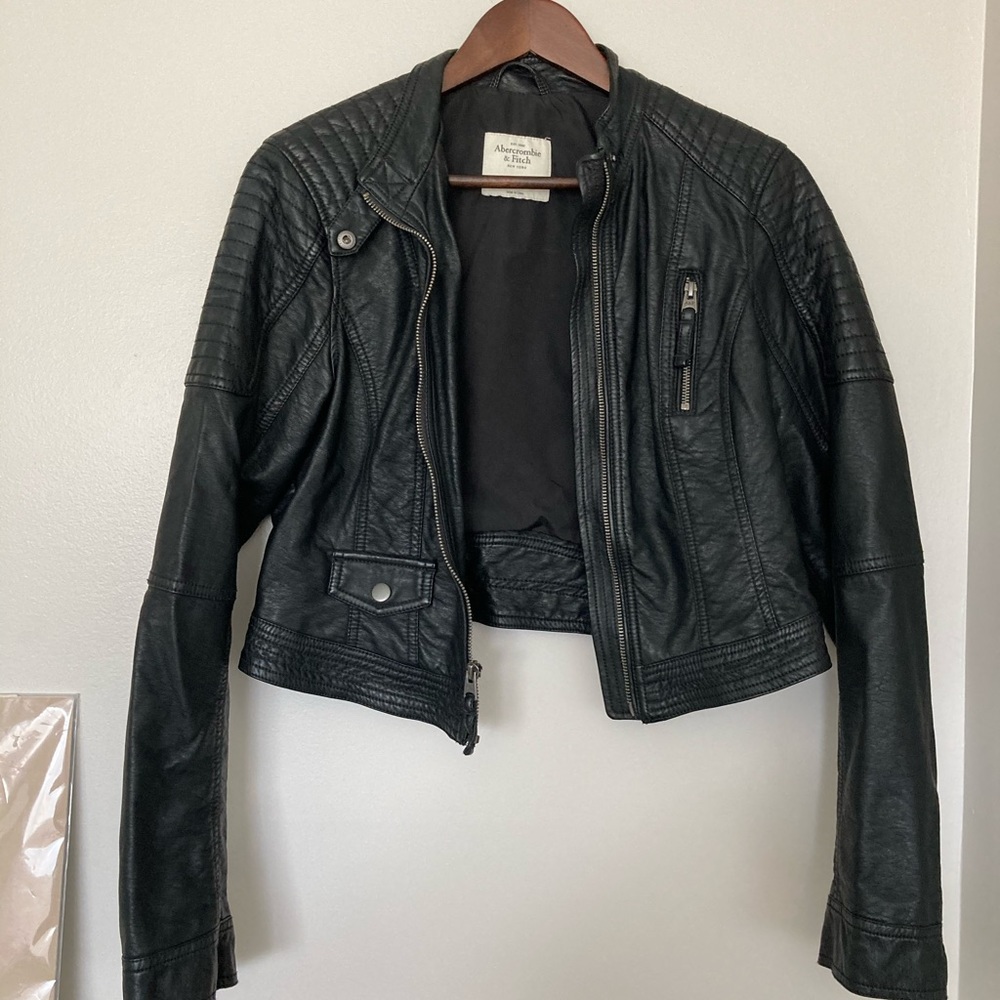 Abercrombie and Fitch faux leather jacket